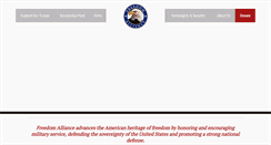 Desktop Screenshot of freedomalliance.org